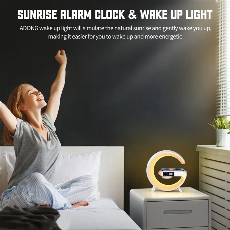 Lampe Intelligente Atmosphère Multicolore 15W Bluetooth Plastique-2