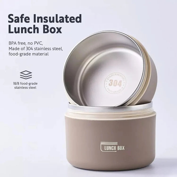 Boîte à Lunch Isotherme Multi-Couches Acier Inoxydable 1,5 L-3