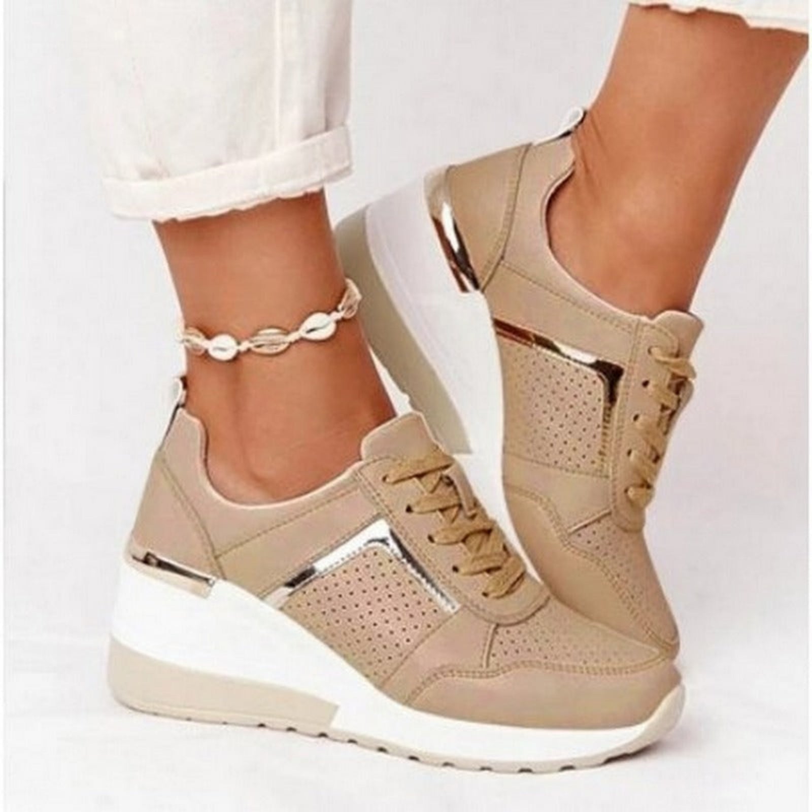 Baskets Compensées Femme Chic 0