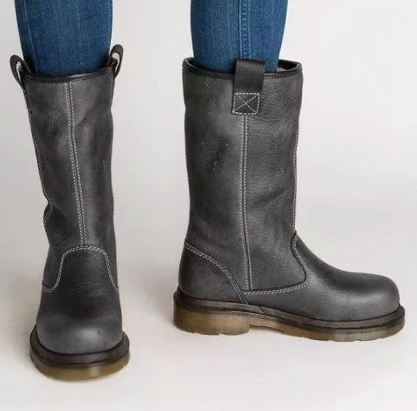 Variant image for Bottes Hiver Femme Élégantes en Cuir Synthétique avec Doublure en Peluche-19