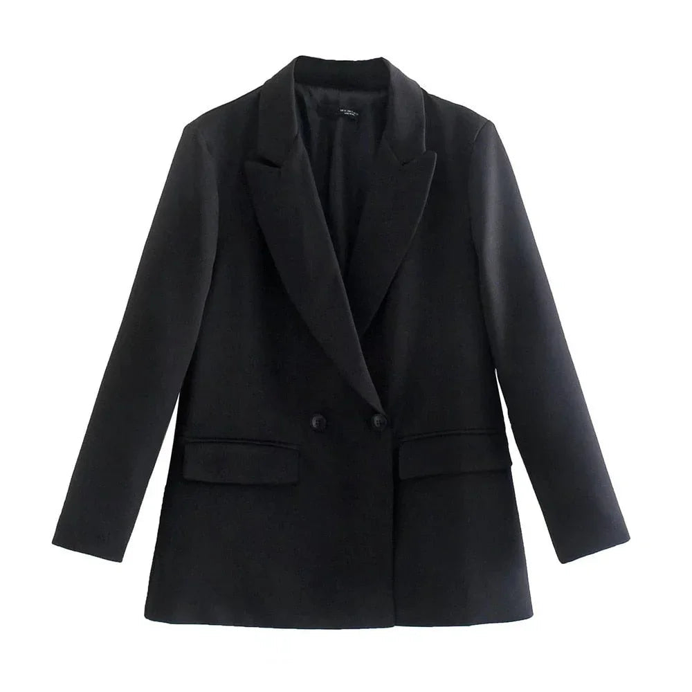 Blazer Femme Ajusté Double Boutonnage 2