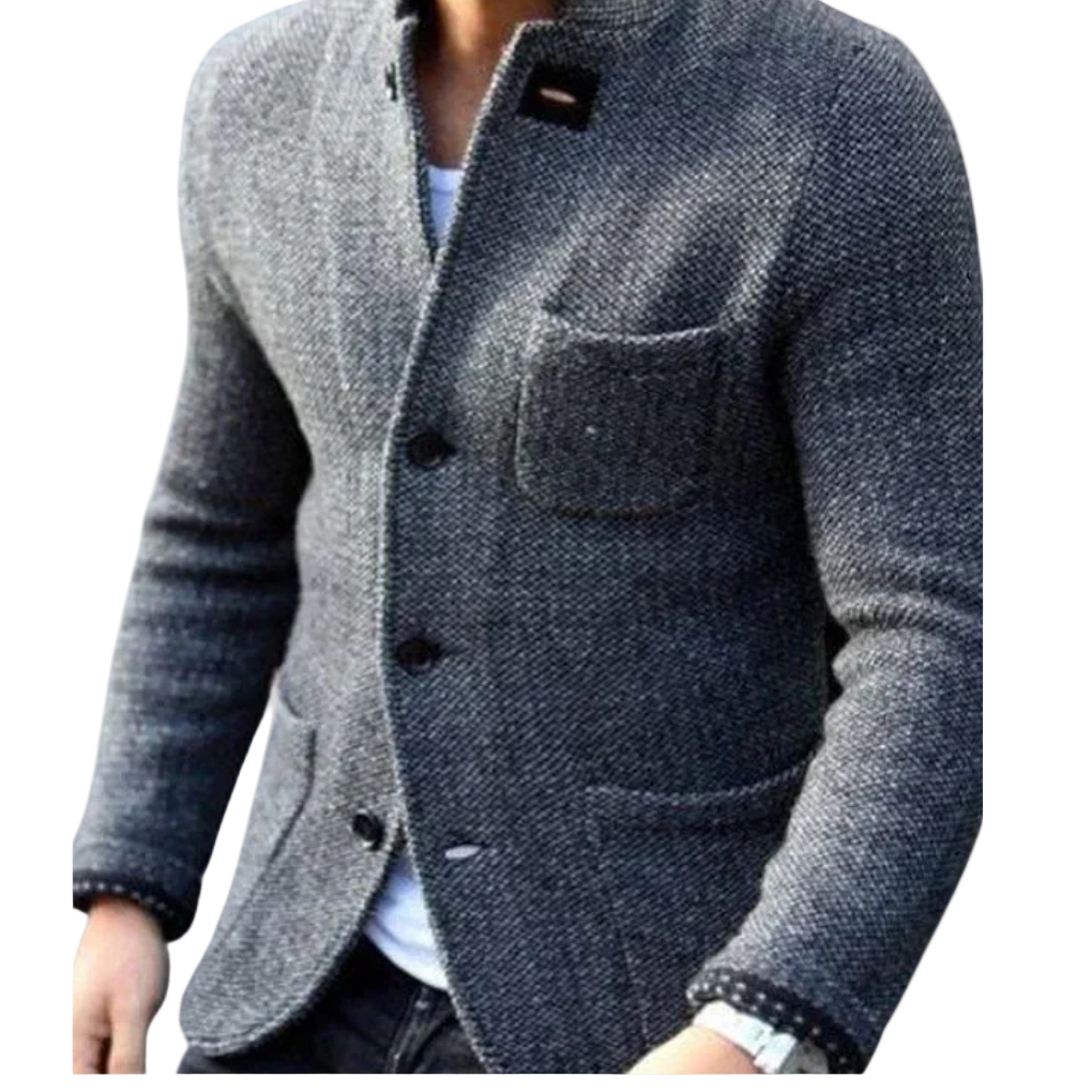 Blazer Homme Chic à Poches Pratiques et Fermeture à Bouton 0