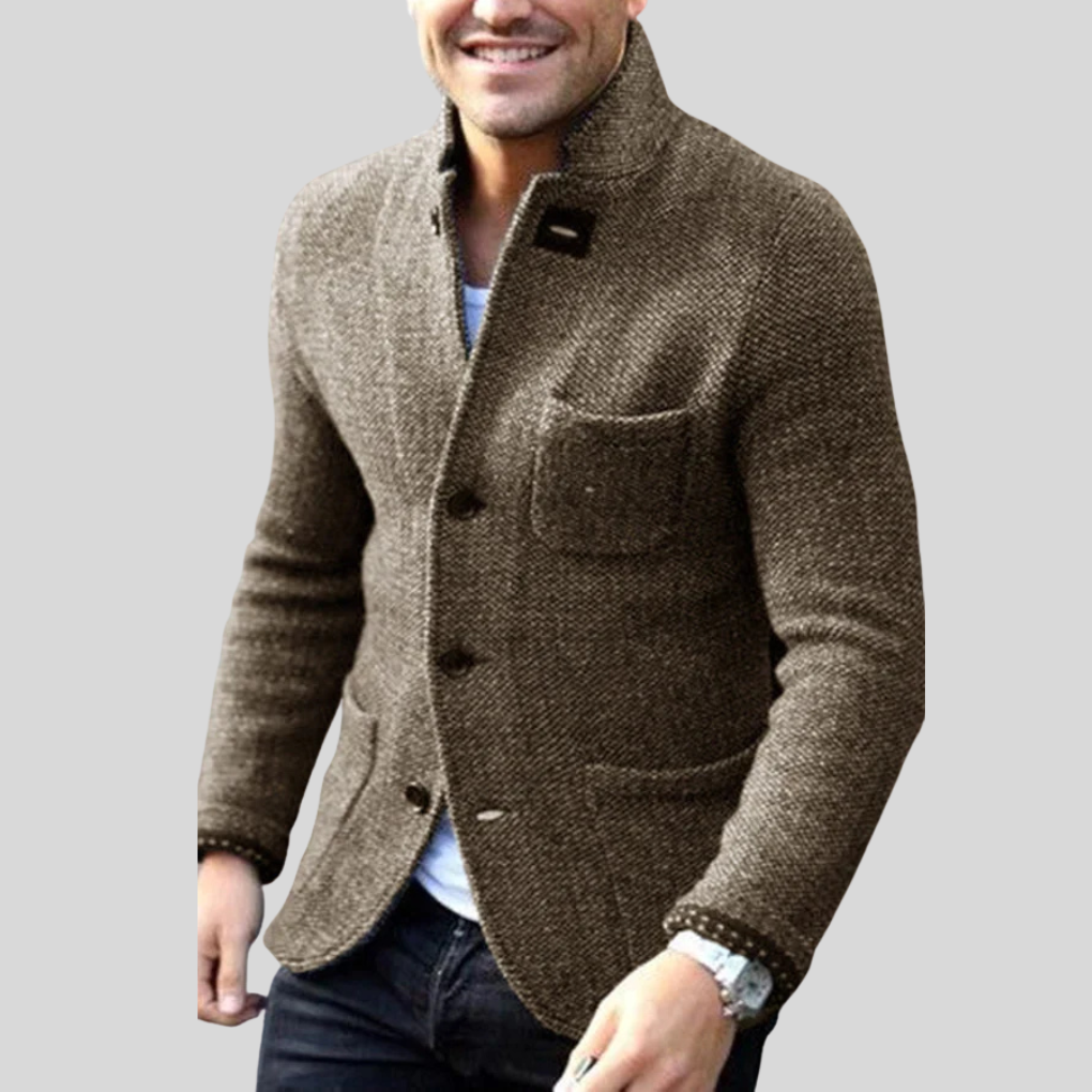 Blazer Homme Chic à Poches Pratiques et Fermeture à Bouton 2