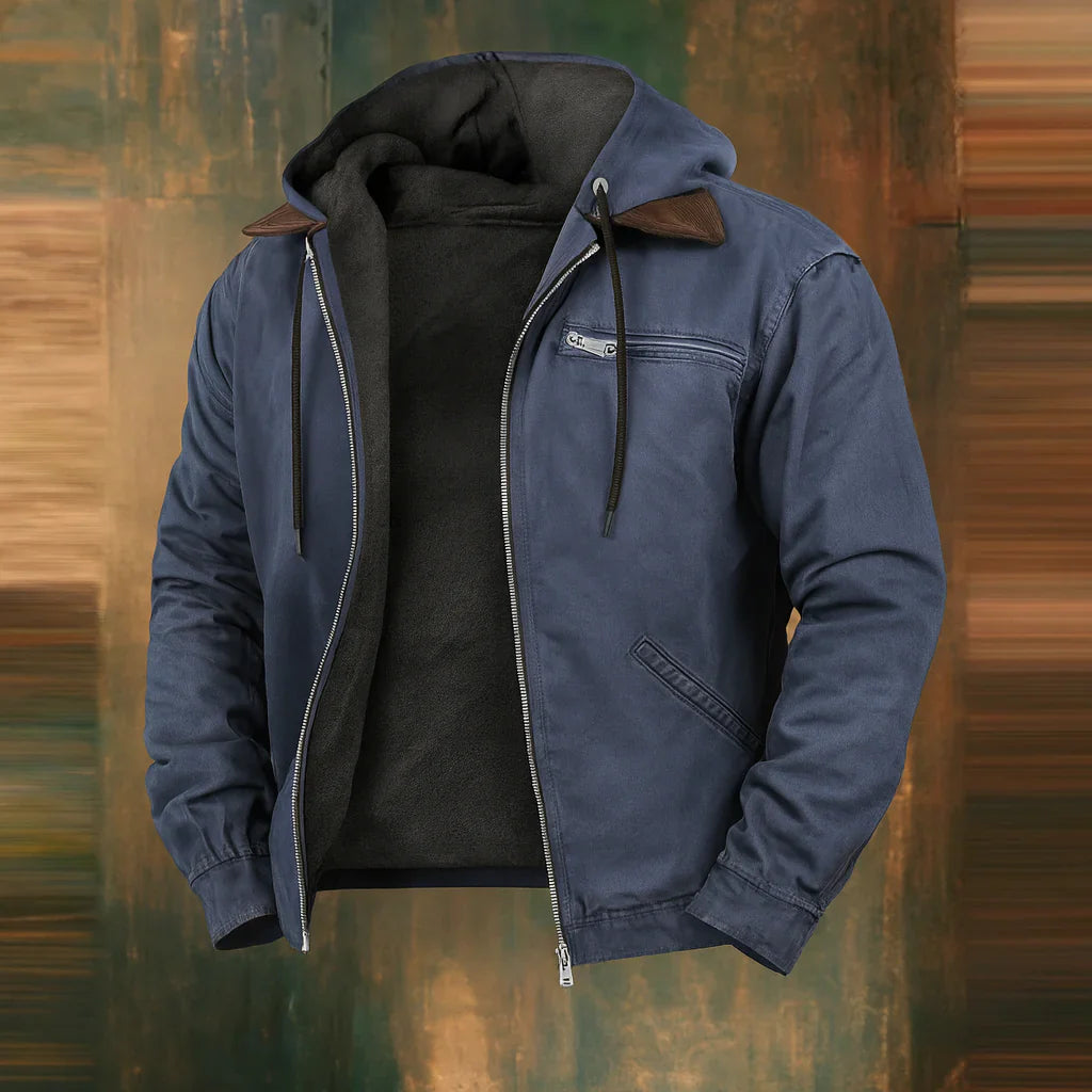 Blouson aviateur d'hiver pour homme au design moderne 1
