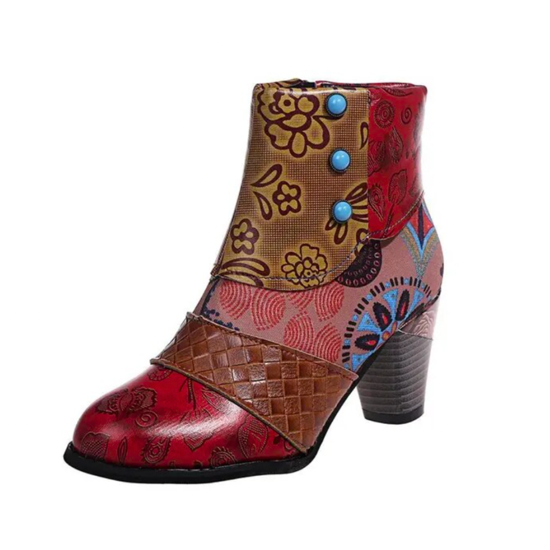 Bottes Femme Rétro Imperméables Haut Talon 1