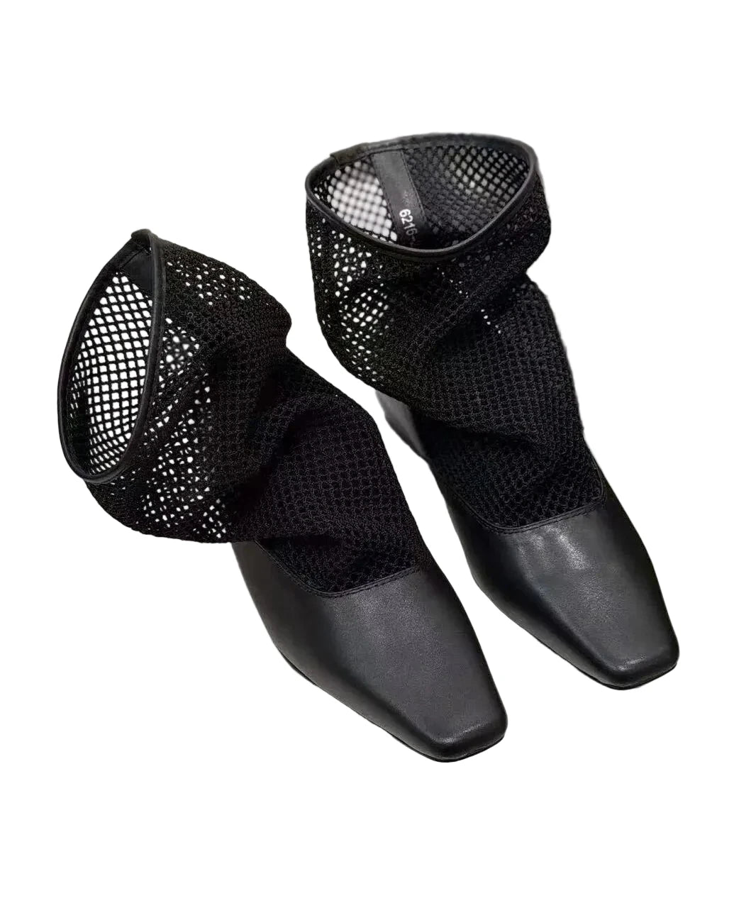 Bottes Femmes Bout Carré Avec Empiècements Aérés 4