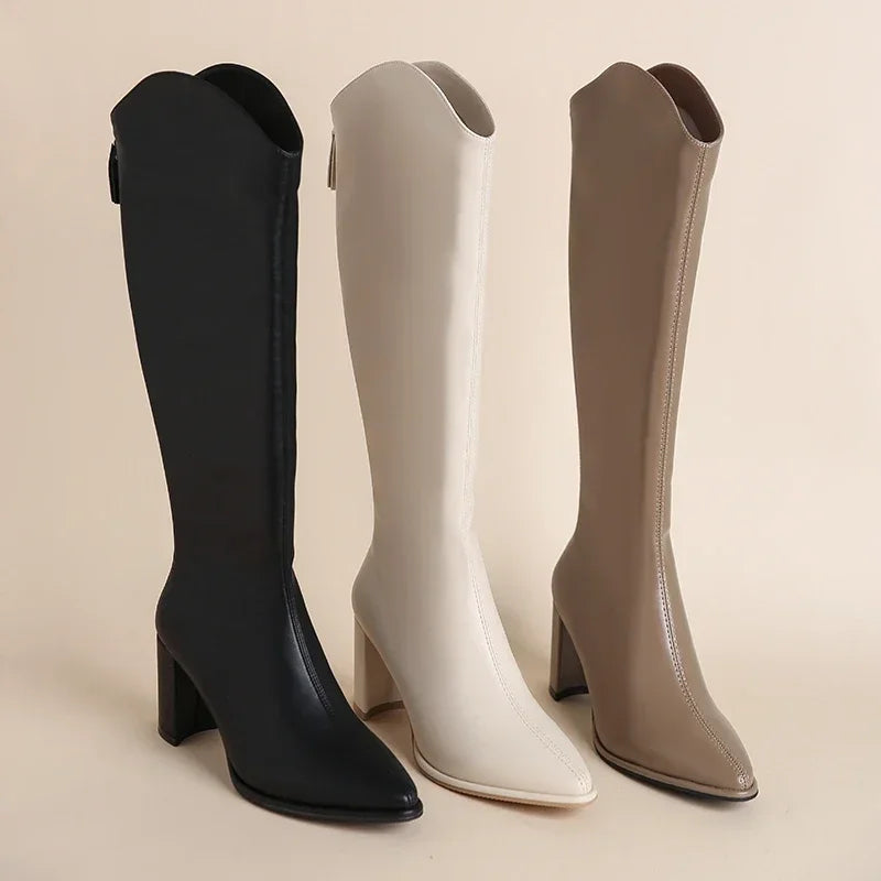 Bottes Hautes au Genou Femme Chic 8