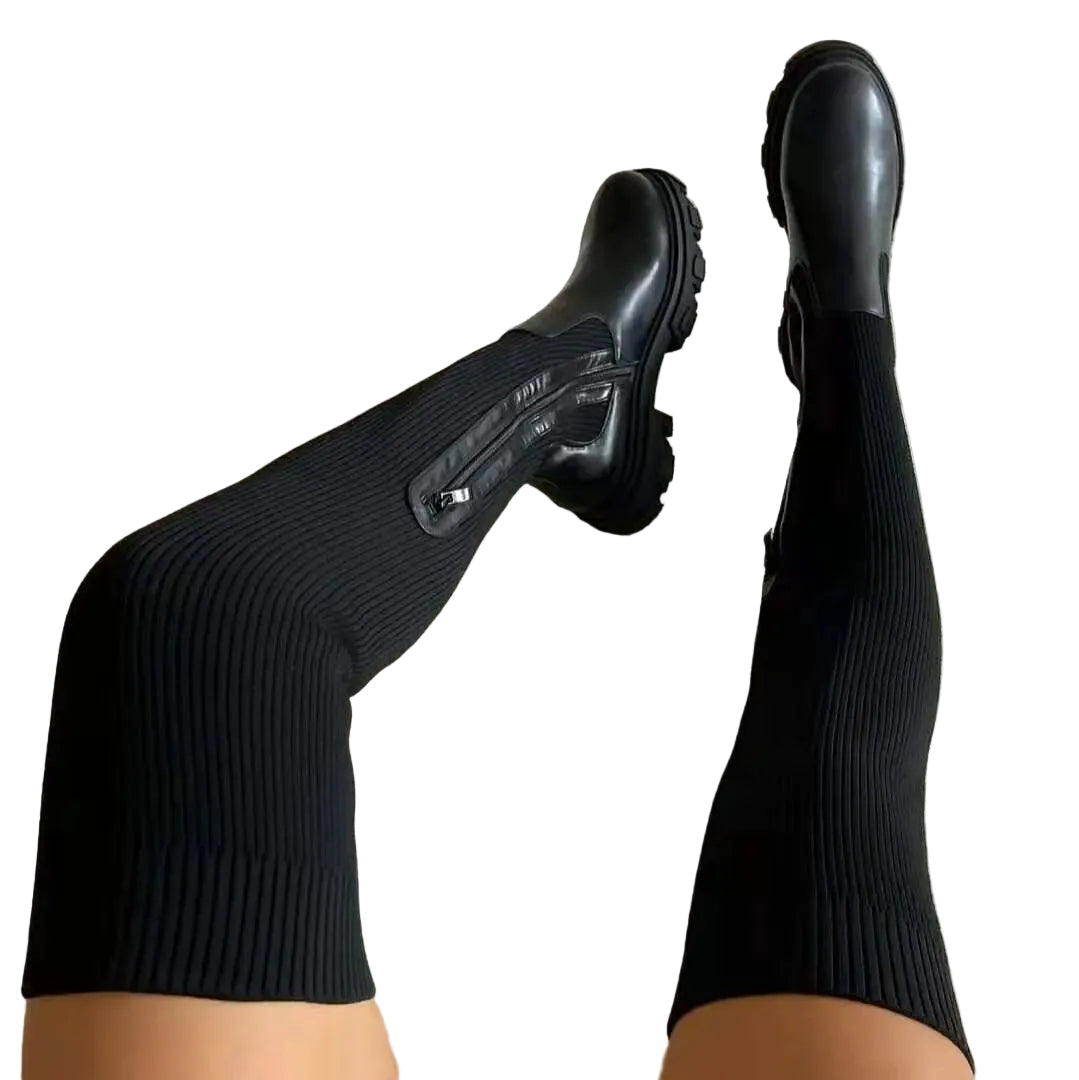 Bottes Hautes pour Femmes au Design Moderne 2