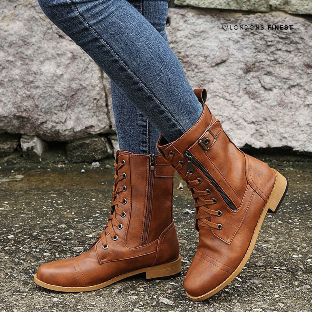 Bottes Hiver Femme À Lacets Isolées Antidérapantes 2