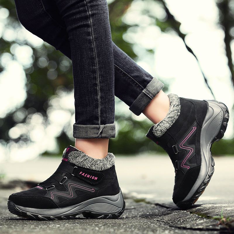 Bottes Hiver Femme Confortables avec Doublure Chaude et Semelle Antidérapante 1