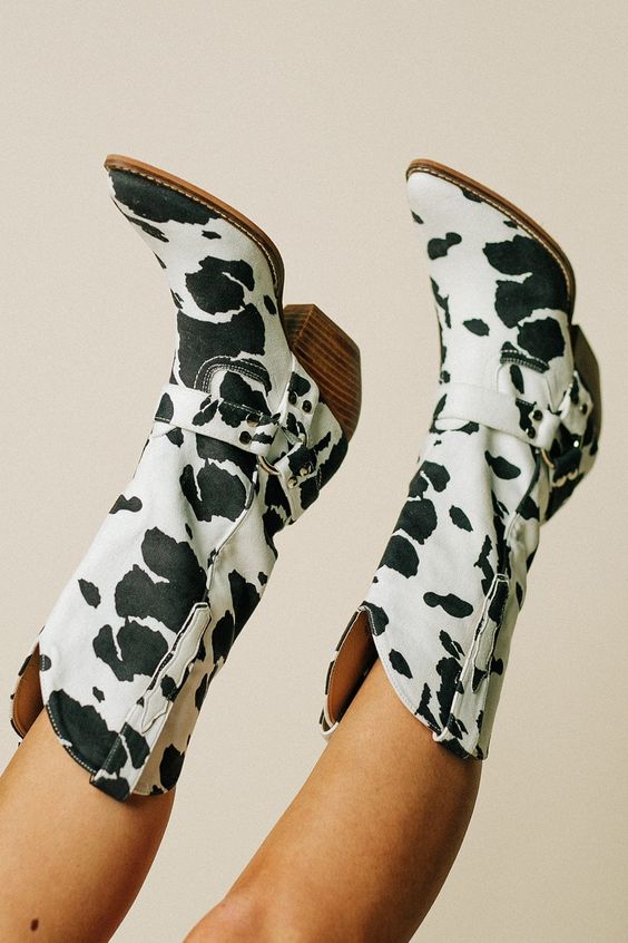 Bottes Western Femme avec Détail de Ceinture 5
