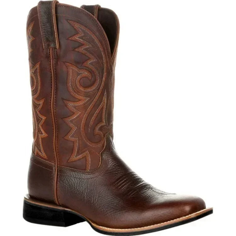 Bottes de cowboy en cuir pour hommes 0