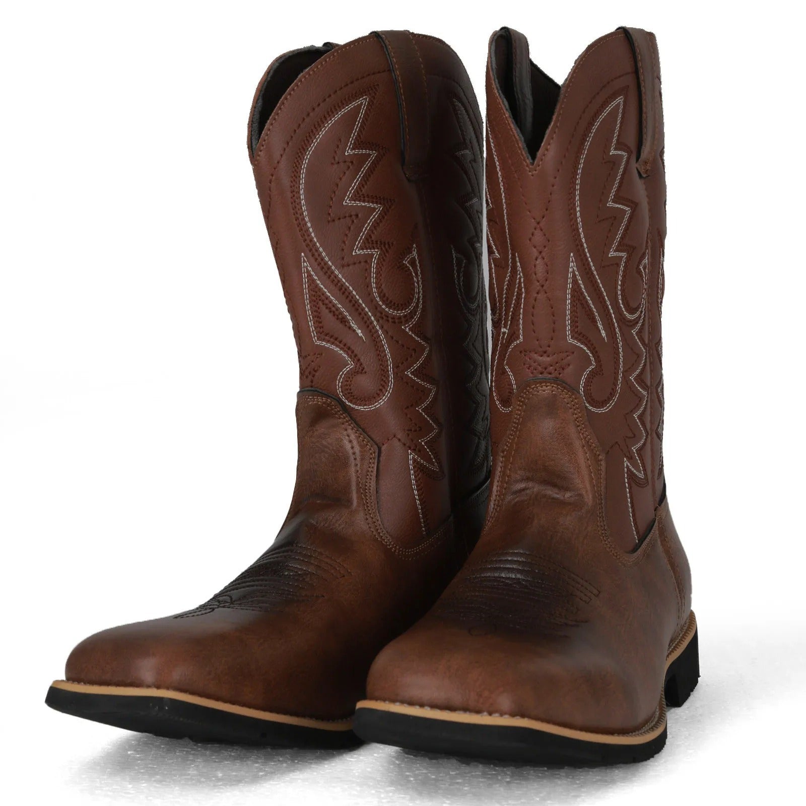 Bottes de cowboy en cuir pour hommes 2