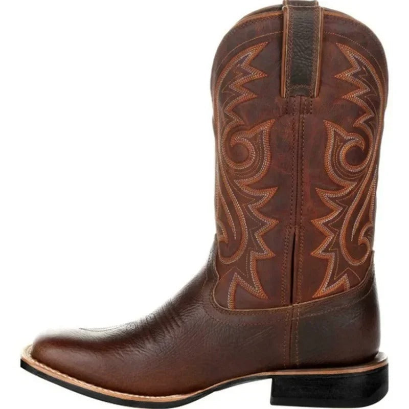 Bottes de cowboy en cuir pour hommes 3