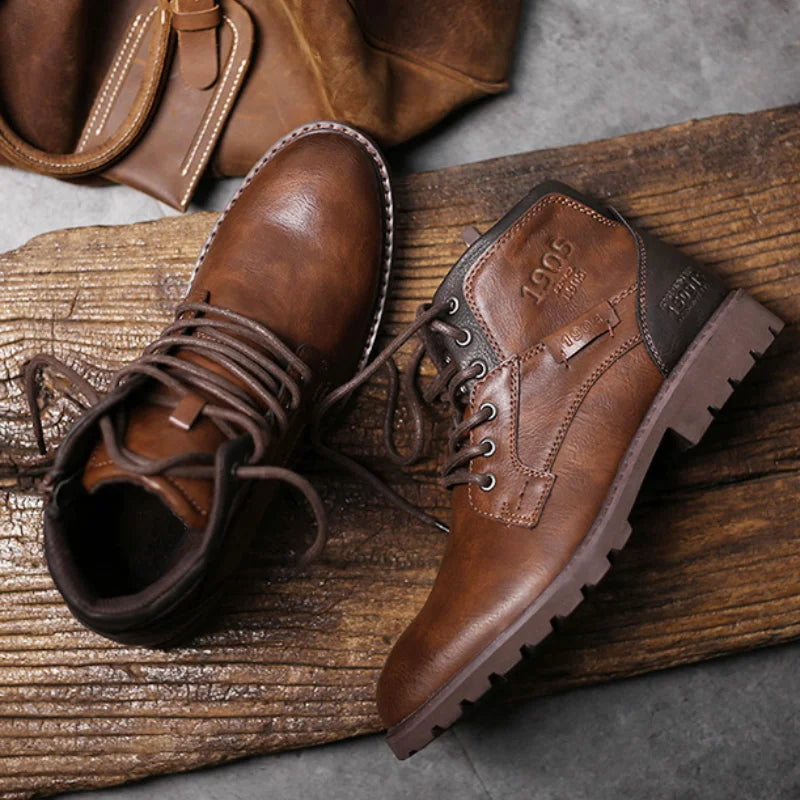 Bottes en cuir pour homme David 1905 1