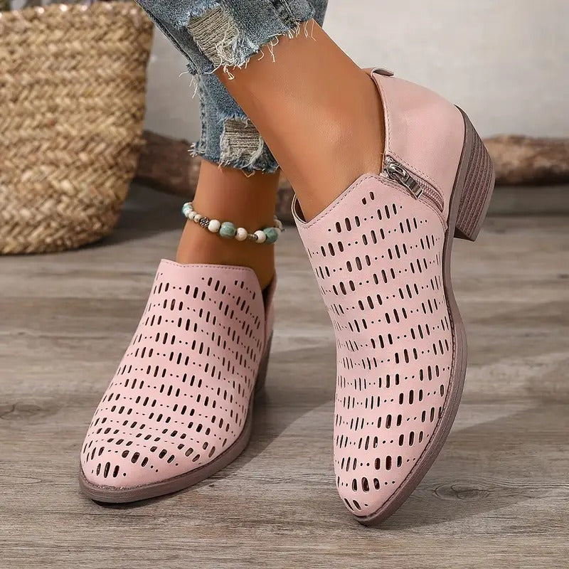 Bottines Décontractées à Découpes pour Femmes 4