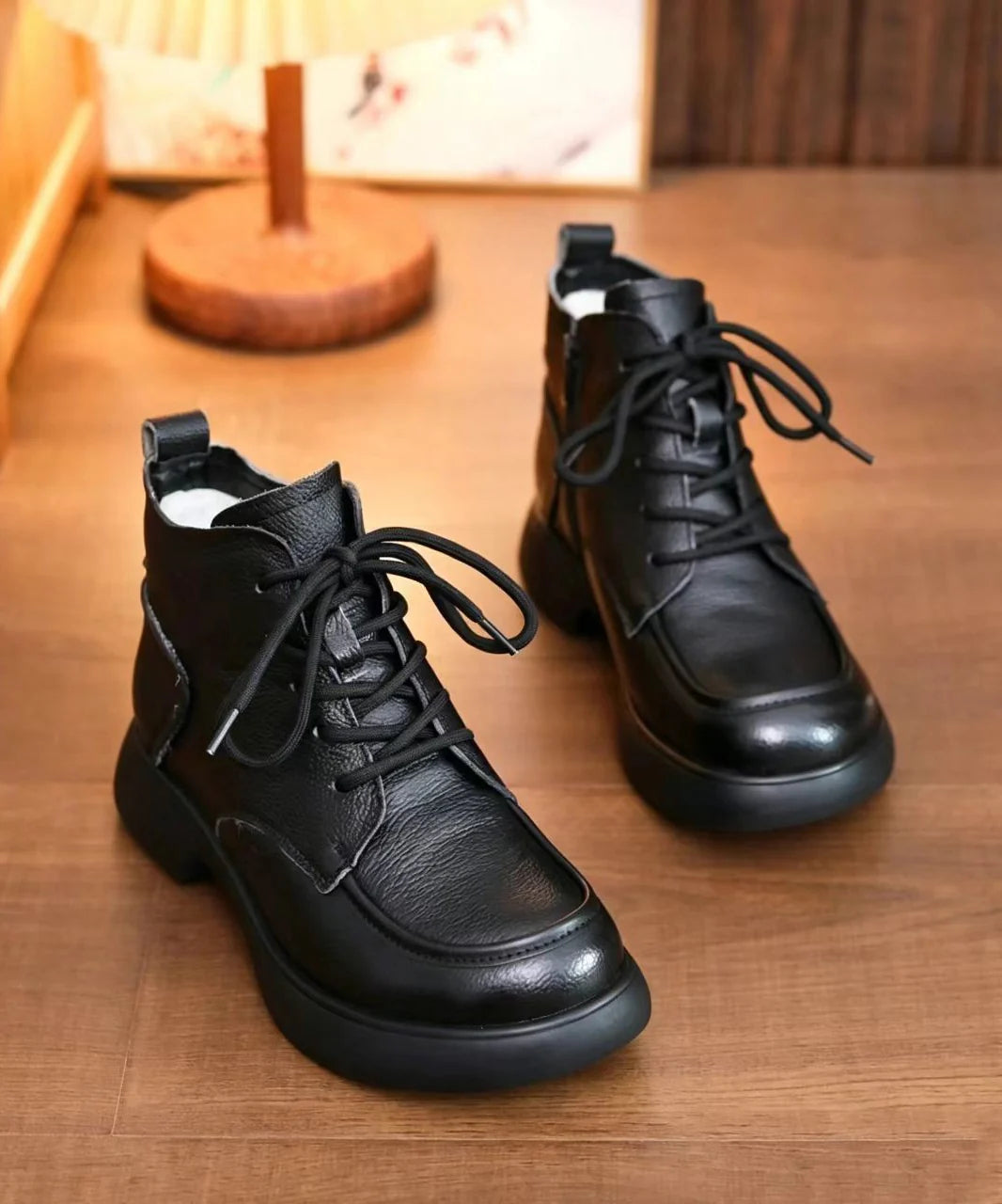 Bottines Femme Classiques À Lacets 4