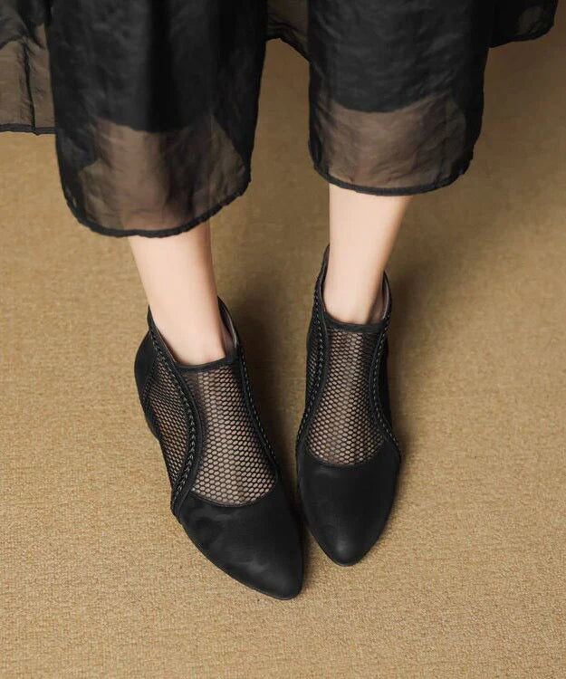 Bottines Femme à Semelle Épaisse Style Ajouré 3