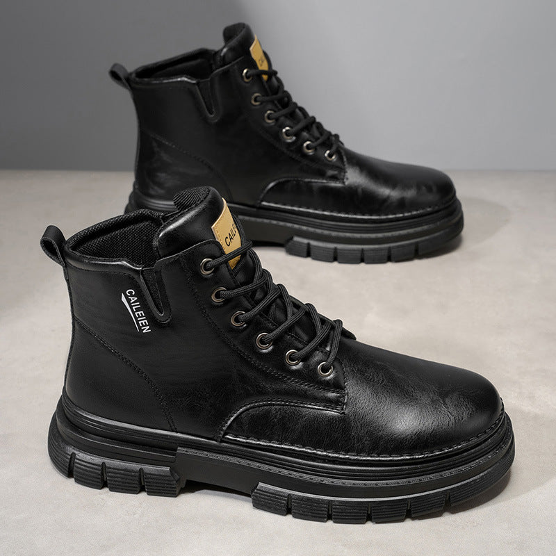 Bottines Homme Réglables en Hauteur Style Pratique Antidérapantes 3