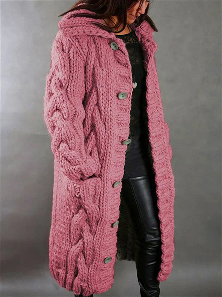 Cardigan à Capuche Femme Oversize 2
