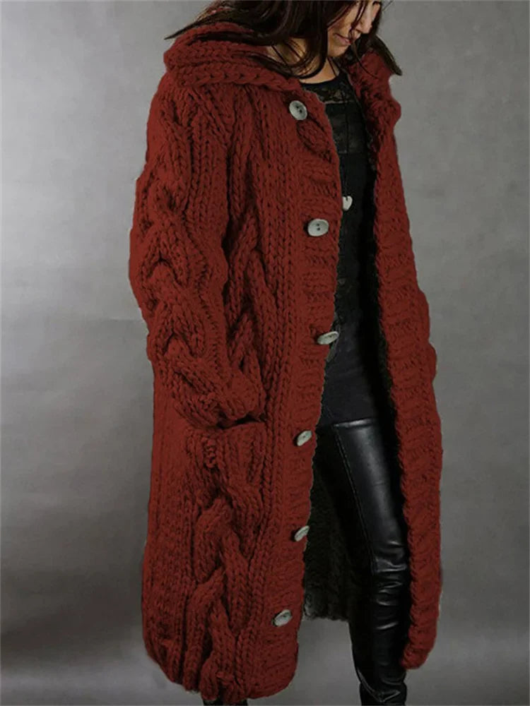 Cardigan à Capuche Femme Oversize 5