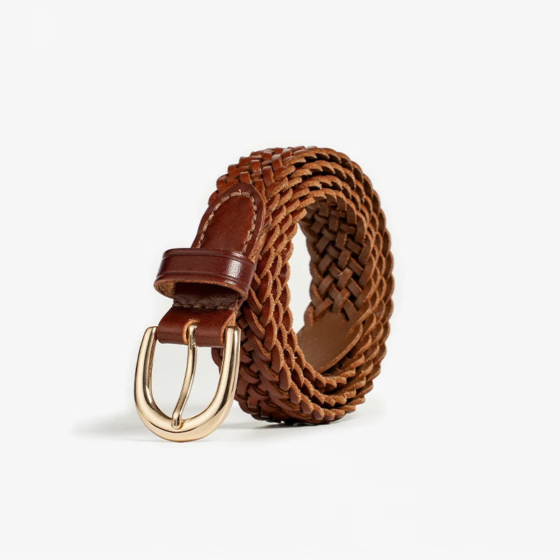 Ceinture Tressée en Cuir pour Femme 2