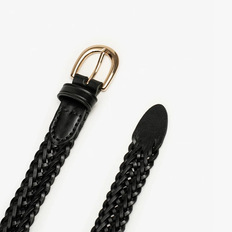 Ceinture Tressée en Cuir pour Femme 4