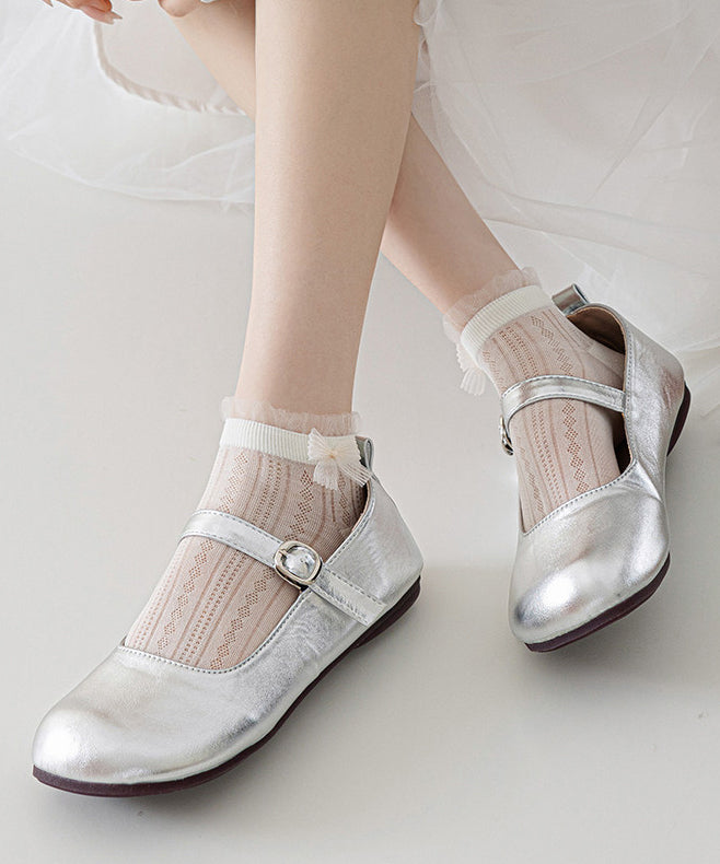 Chaussettes Femme Mi-Mollet Maille Fine Respirante avec Nœud en Dentelle 3