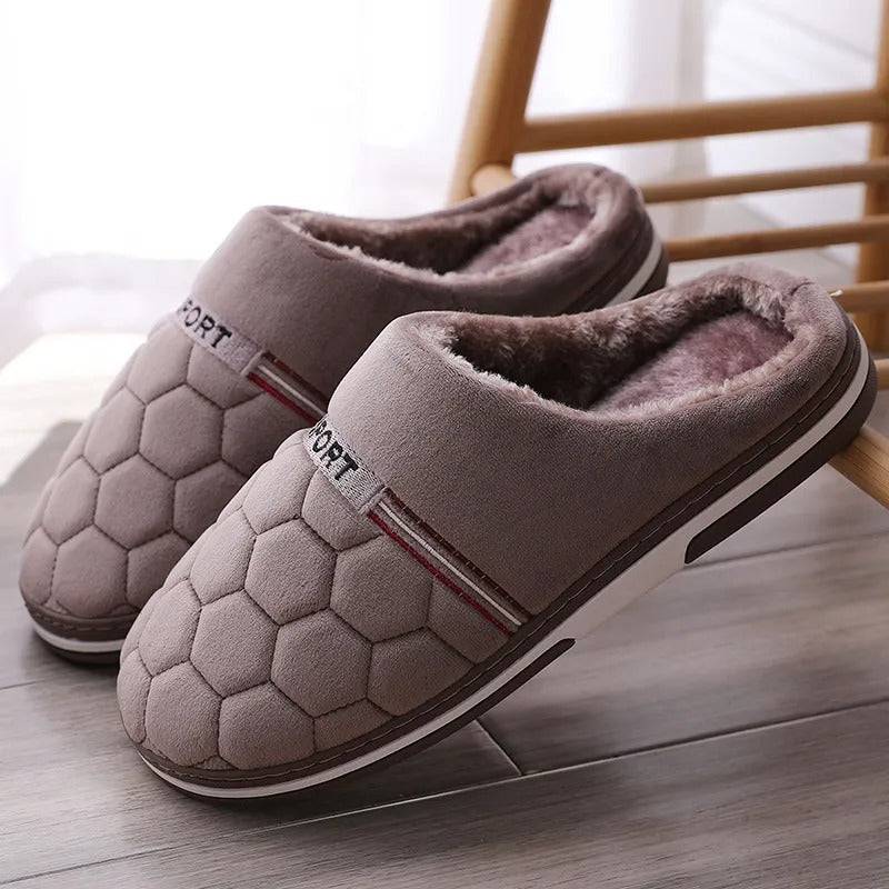 Chaussons Homme Confortables Hiver Style Moderne 4