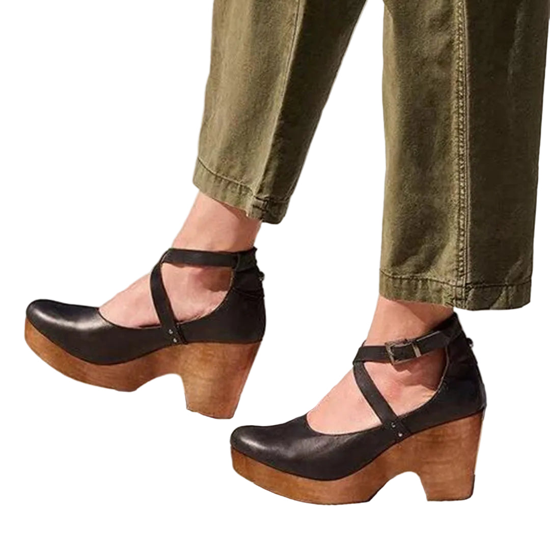 Chaussures Compensées Femme Chic à Bout Fermé 0