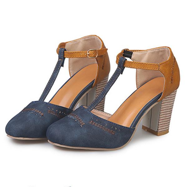 Chaussures Mary Janes à Talons Épais pour Femmes Printemps 1