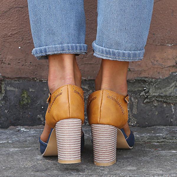 Chaussures Mary Janes à Talons Épais pour Femmes Printemps 3