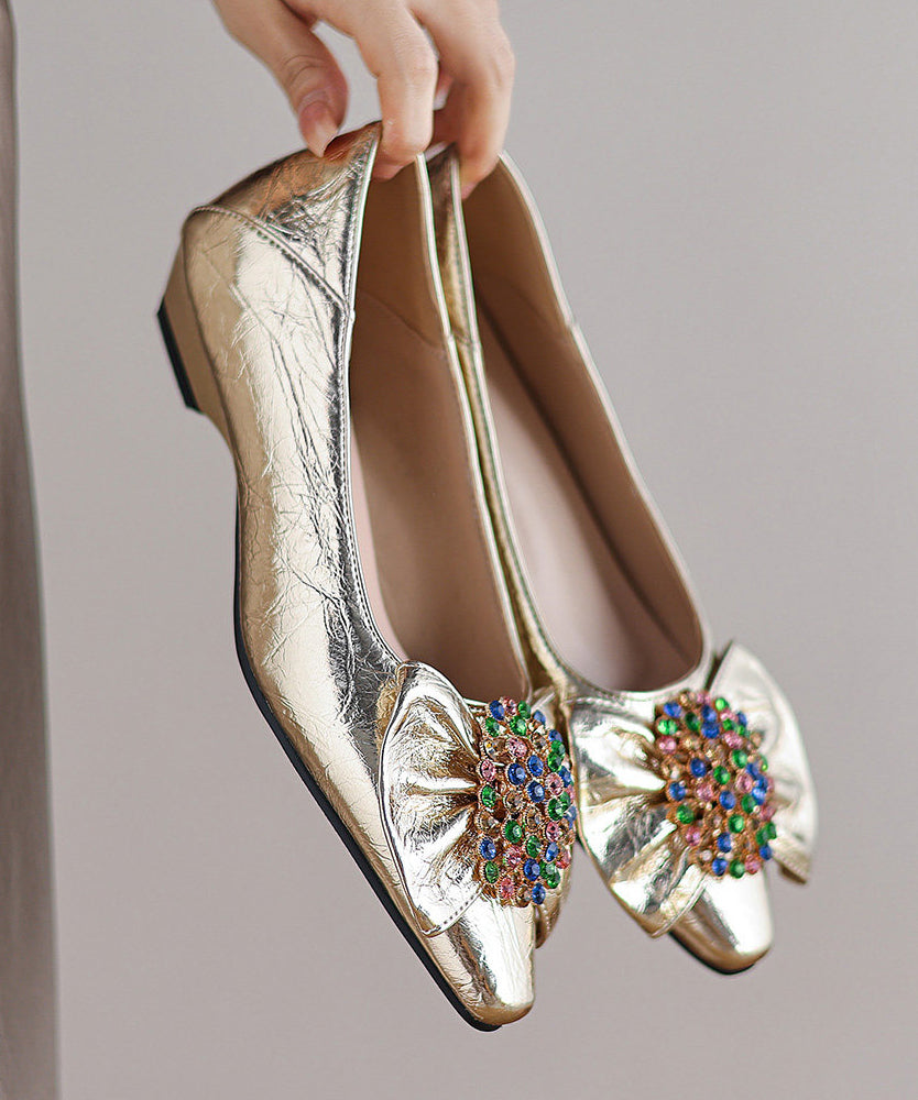 Chaussures Plates Chic avec Nœud 0