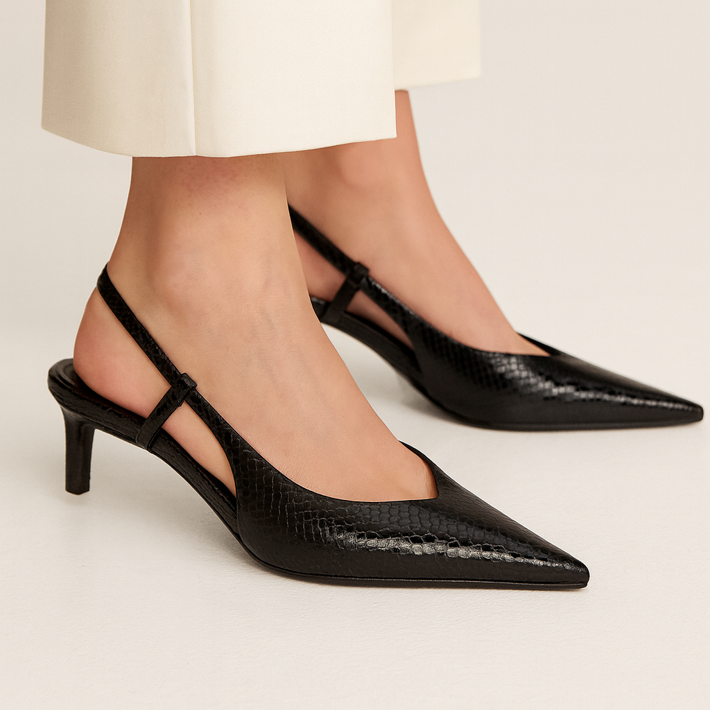 Chaussures à Talons Slingback Femme en Python 3