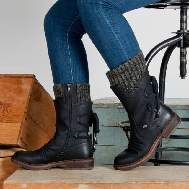 Chaussures d'hiver pour femmes en cuir 1