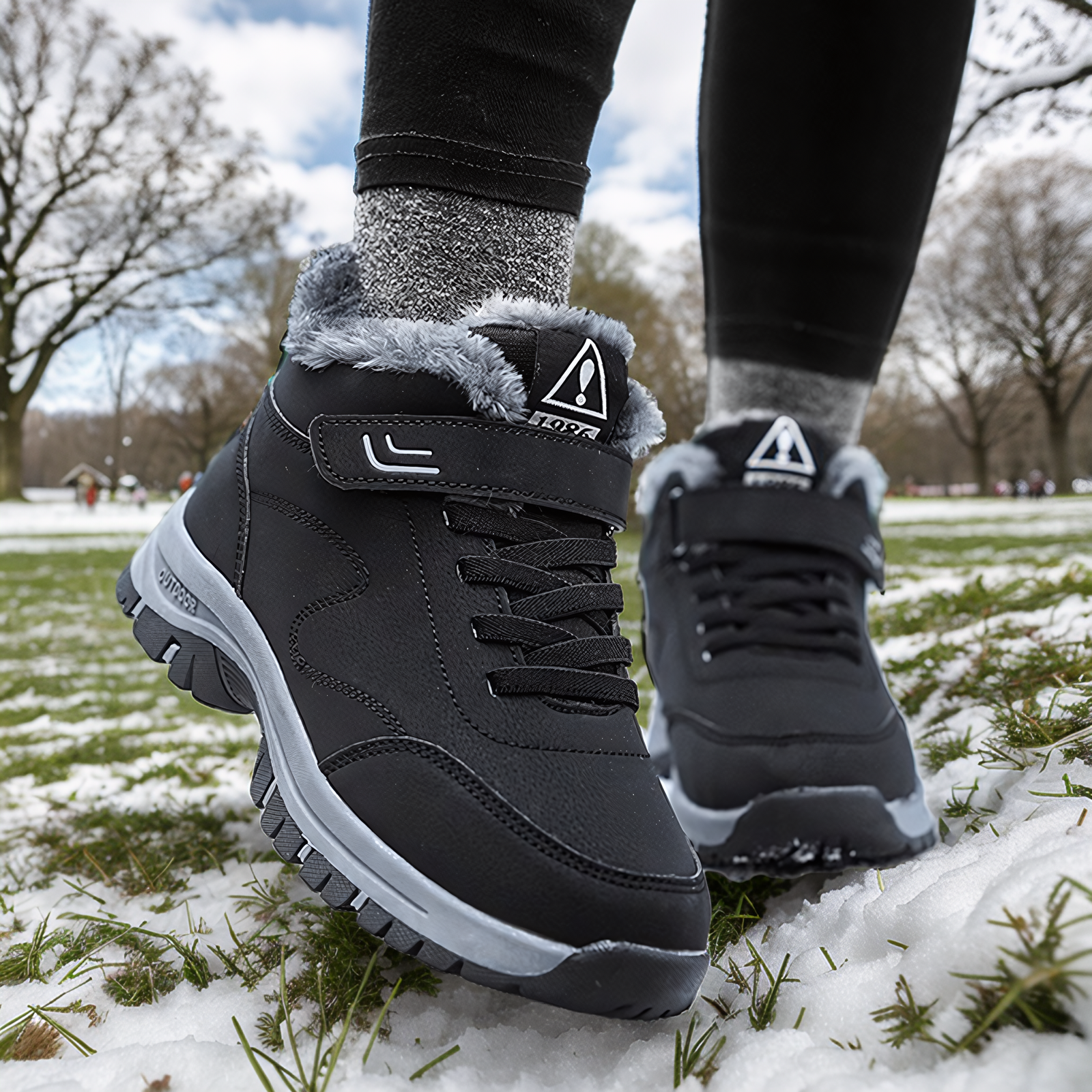 Chaussures d'hiver pour hommes - Design ergonomique - Imperméables - Isolation thermique 3