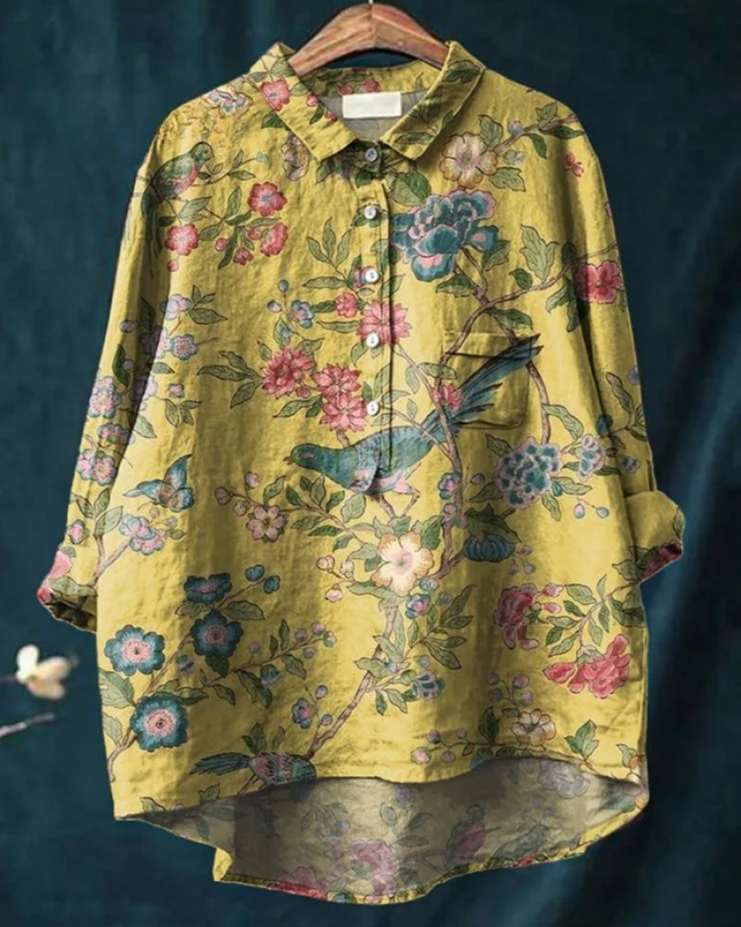 Chemise Boutonnée Femme à Motif Floral 8