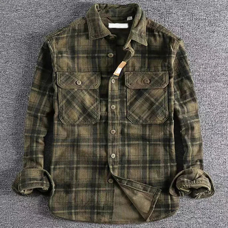 Chemise Décontractée à Carreaux pour Hommes 1
