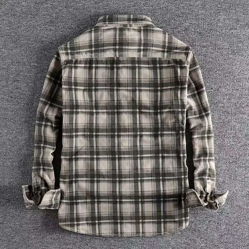 Chemise Décontractée à Carreaux pour Hommes 3