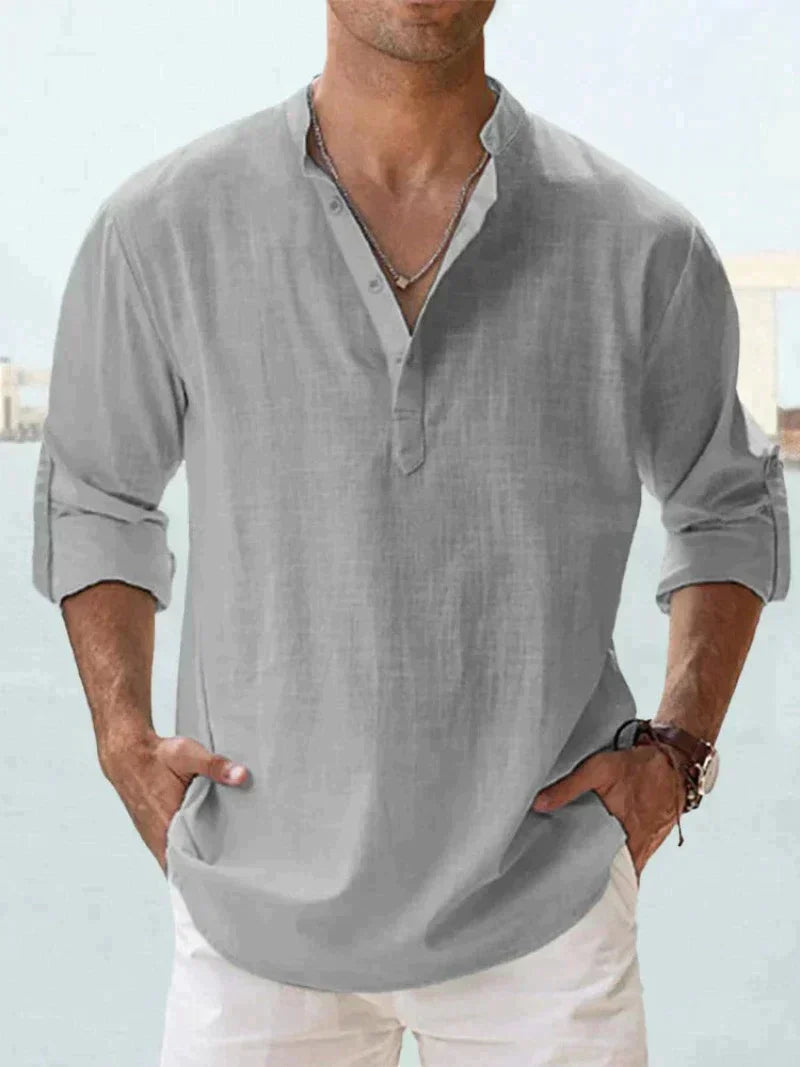 Chemise Décontractée à Col Ouvert pour Hommes 6