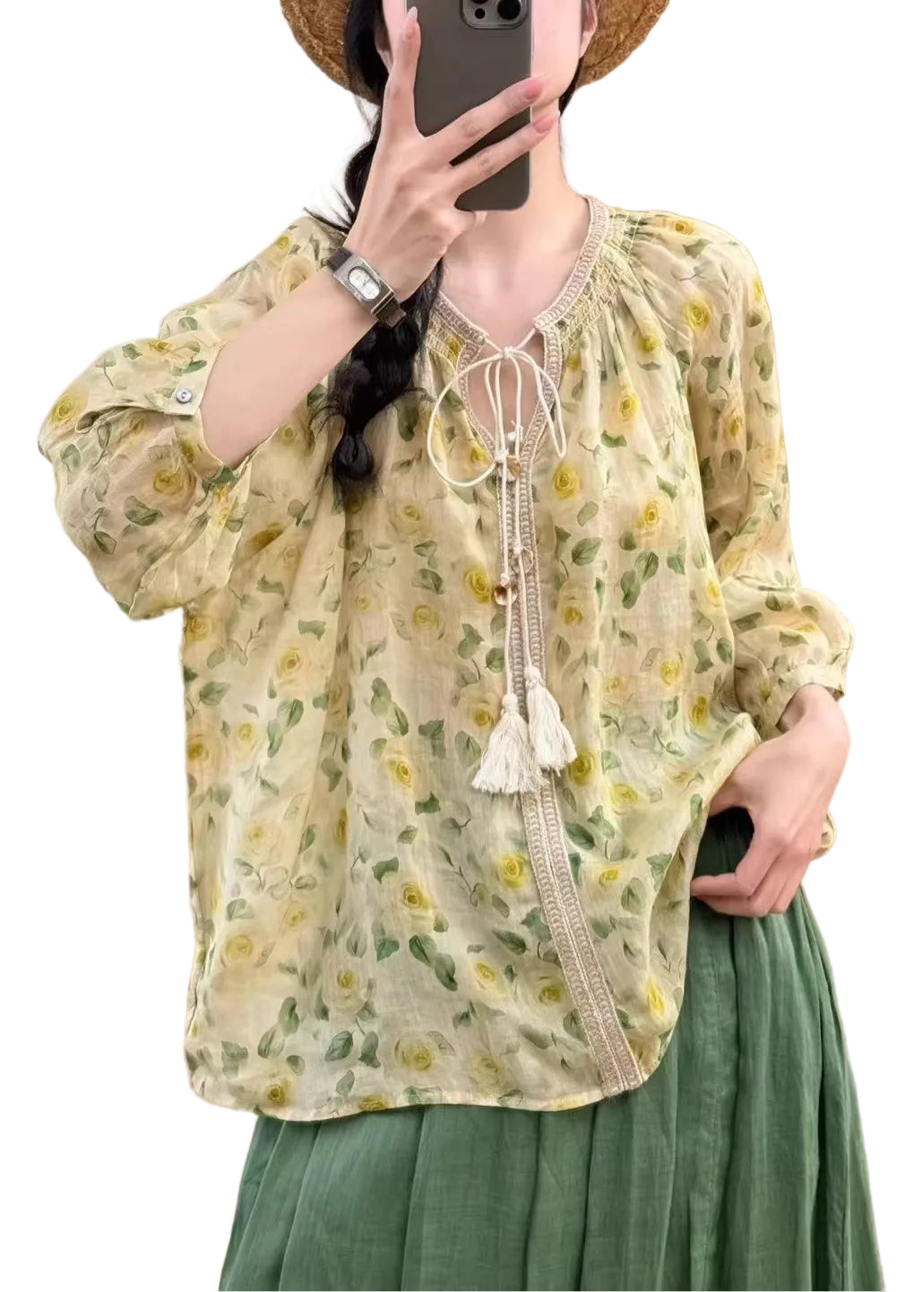 Chemise Femme Imprimé Surdimensionné Décontractée 0