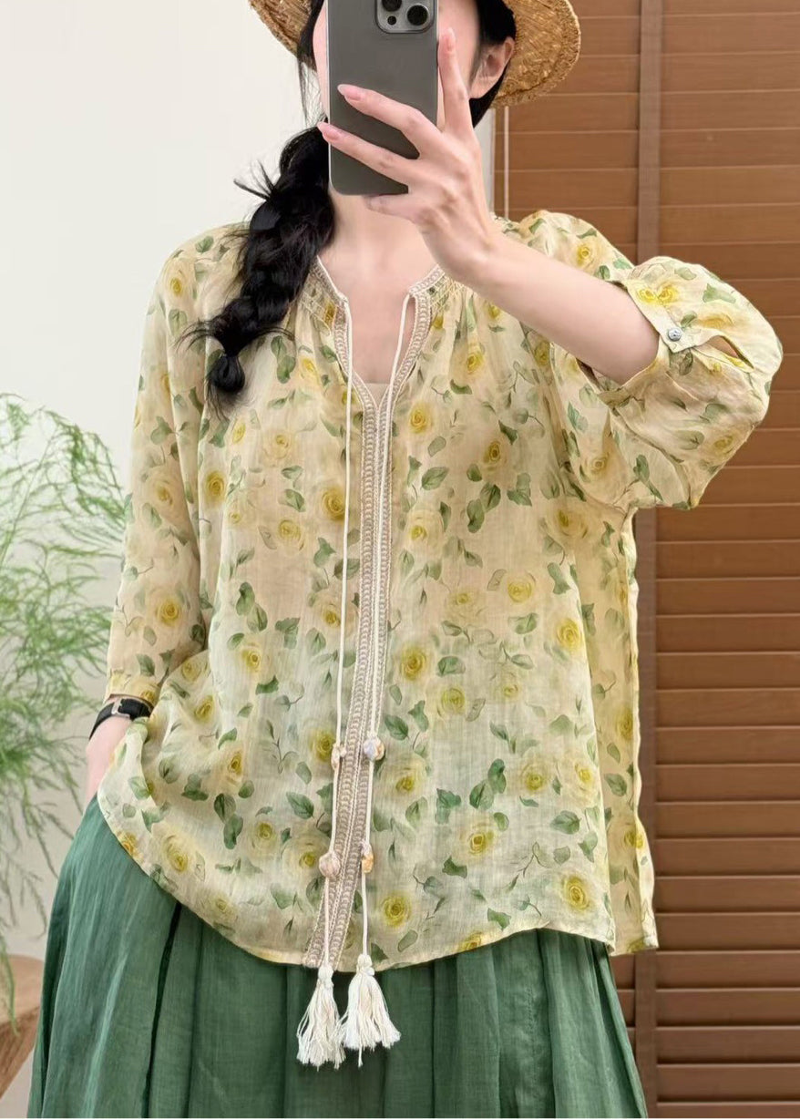 Chemise Femme Imprimé Surdimensionné Décontractée 1