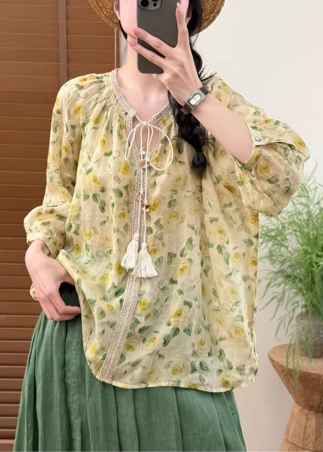 Chemise Femme Imprimé Surdimensionné Décontractée 2