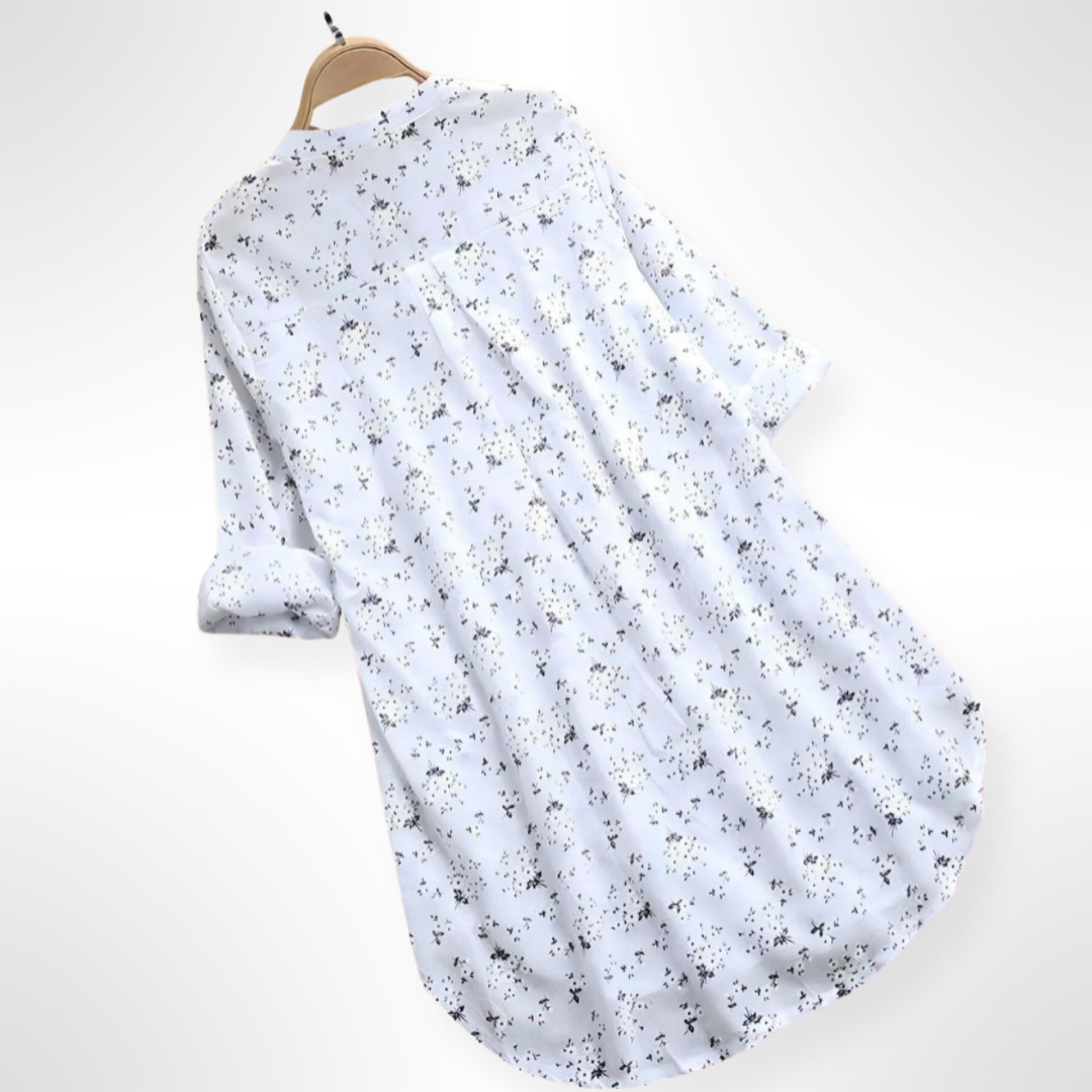 Chemise Femme à Motif Floral Décontractée 1