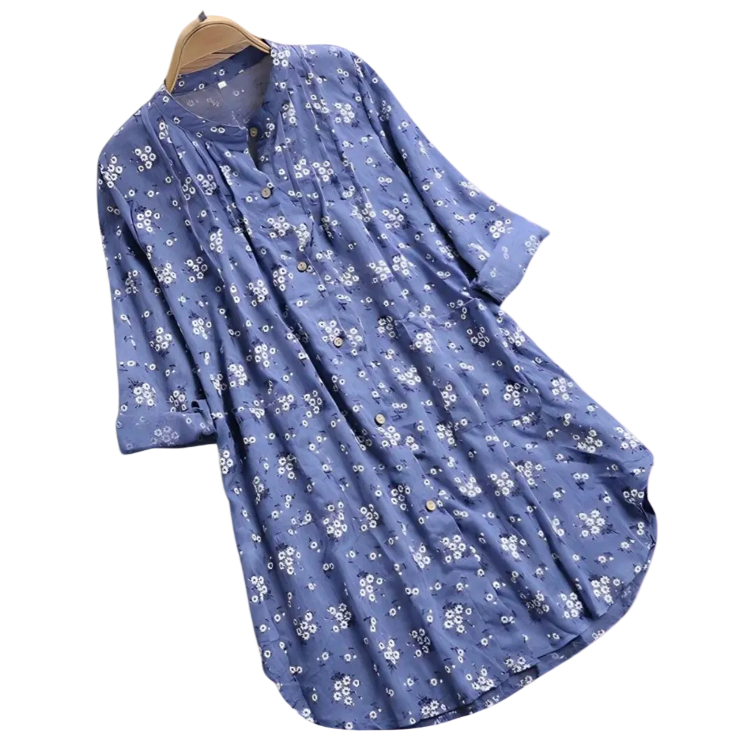 Chemise Femme à Motif Floral Décontractée 2