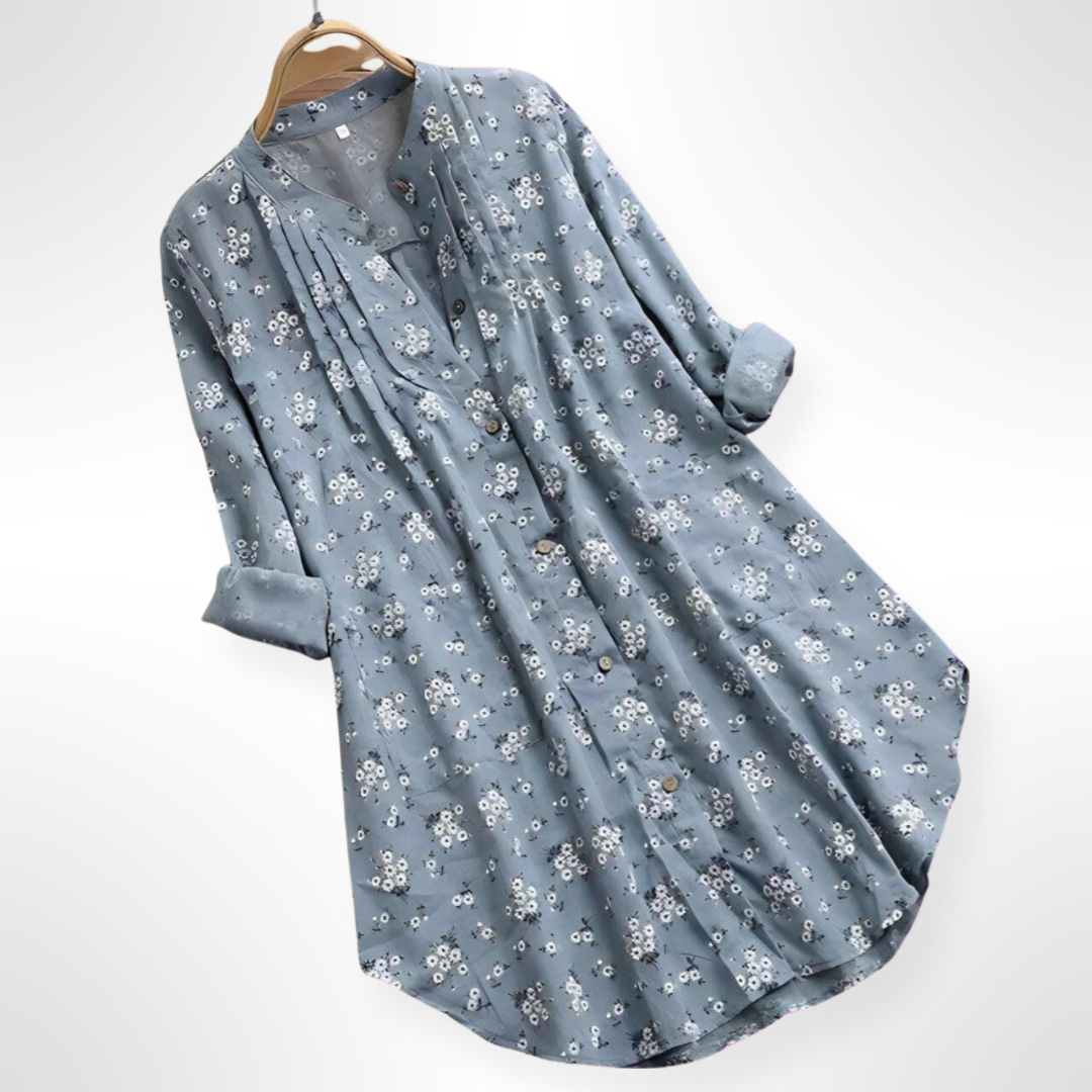 Chemise Femme à Motif Floral Décontractée 3