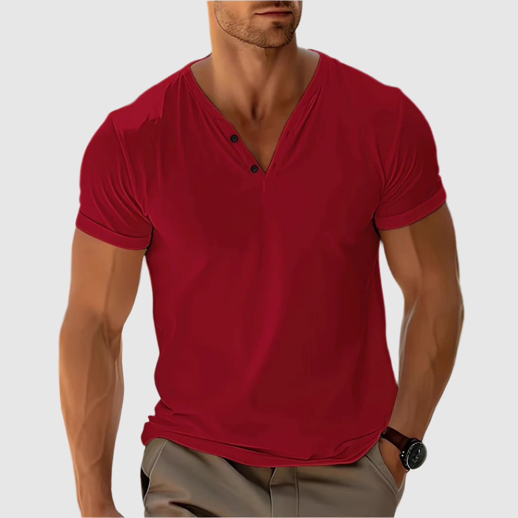 Chemise Henley pour Homme Style Décontracté 3
