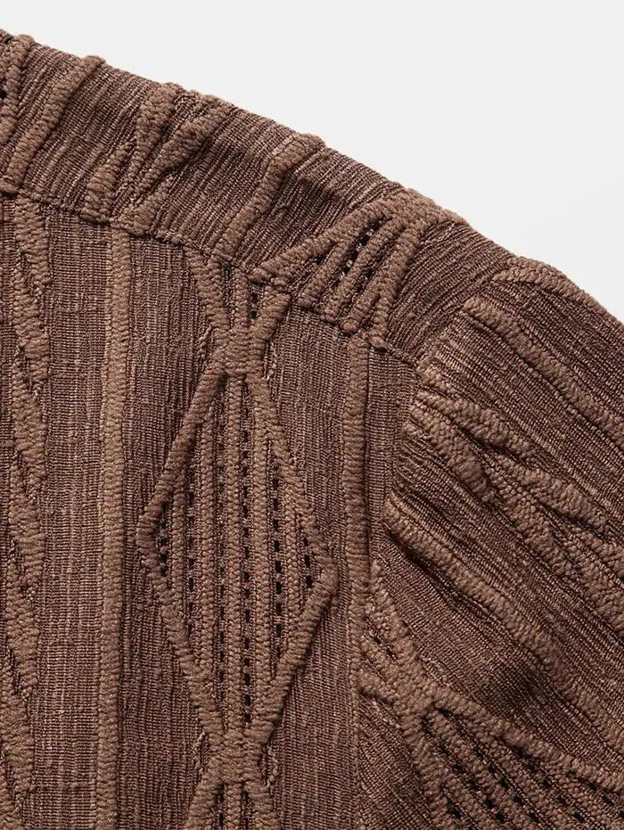 Chemise Homme Décontractée à Motif Géométrique 4