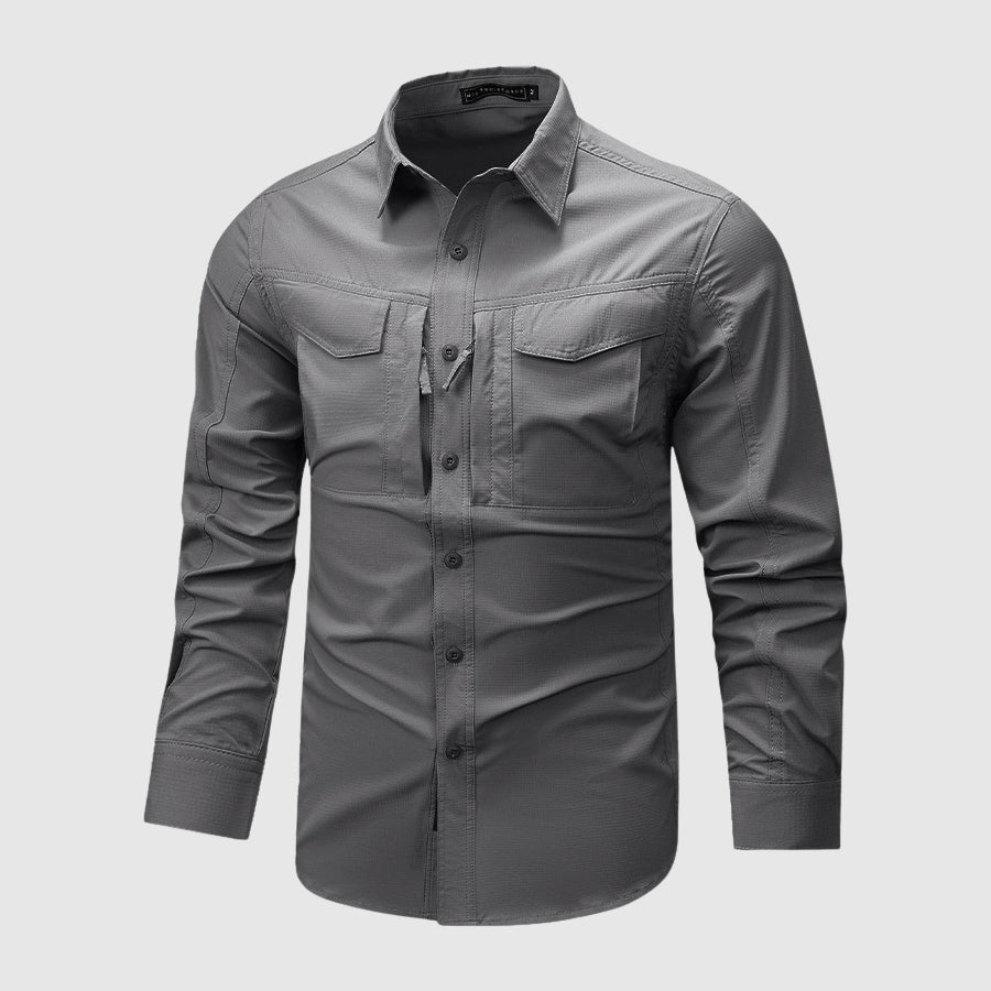 Chemise Homme à Manches Longues Multi-Poches 3