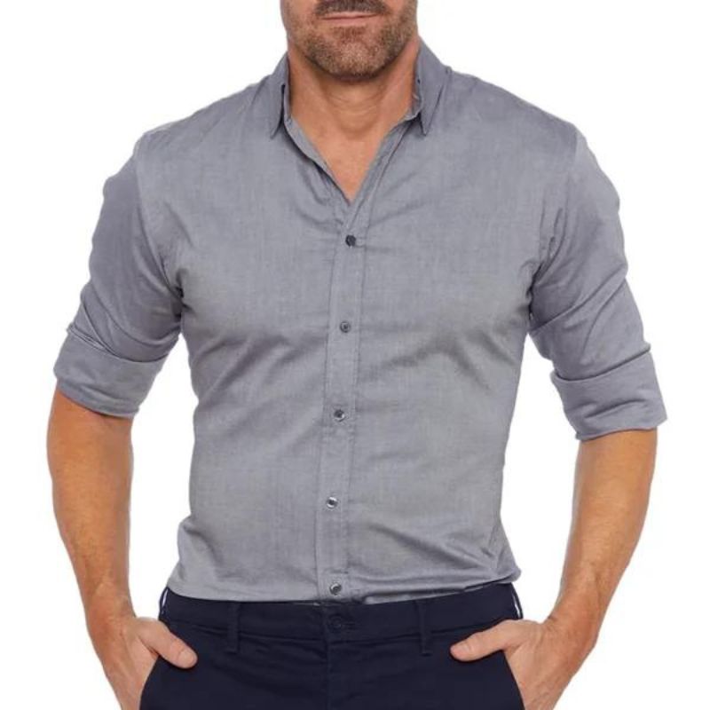 Chemise Zippée Décontractée pour Hommes 6